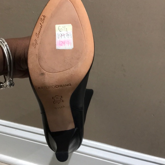 Arturo Chiang Black All Leather boots - Picture 3 of 3